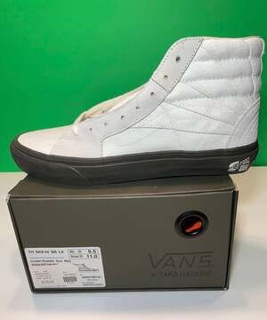 Vans Vault x Taka Hayashi Sk8-Hi SR LX 'Sun Ray' (Linen/Suede) White Sz 9.5 New